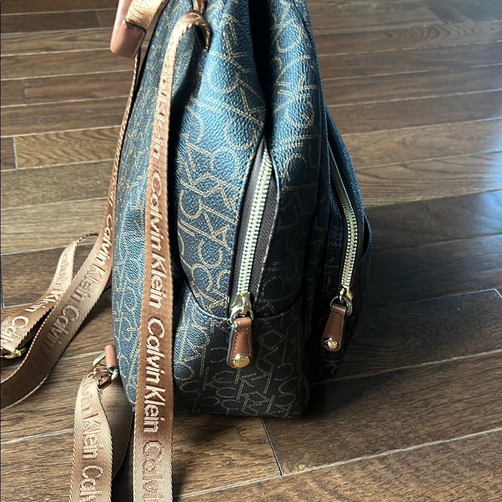 Calvin Klein Brown Small Monogram Backpack - image 4